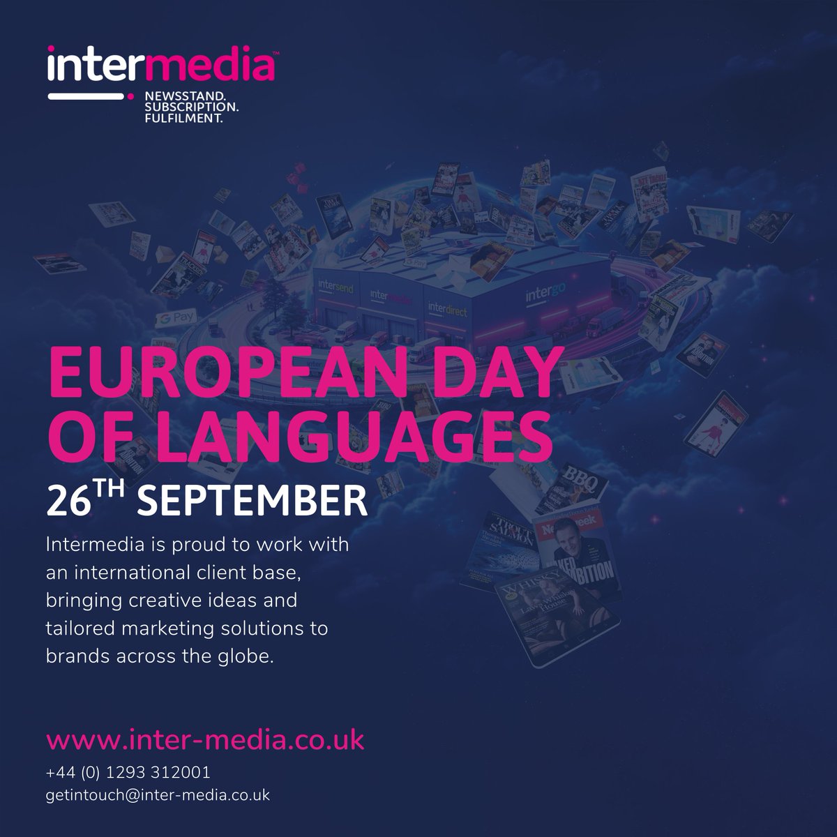 At Intermedia, we’re proud to partner with clients across the globe, delivering marketing solutions that connect, inspire, and drive results—no matter the timezone.

Reach out today to see how we can support you - inter-media.co.uk 📰🌍