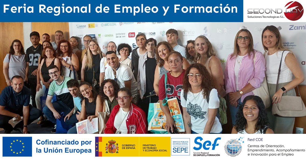 secondwayforma's tweet photo. 📷📷 El Centro de Formación Second Way estuvo presente en la Feria Regional de Empleo y Formación.
Nuestros alumnos disfrutaron de una jornada inspiradora, rodeados de nuevas metas, aprendizajes y posibilidades para su futuro profesional.
Gracias al SEF Servicio Regional https://t.co/KjL7OvhFHZ