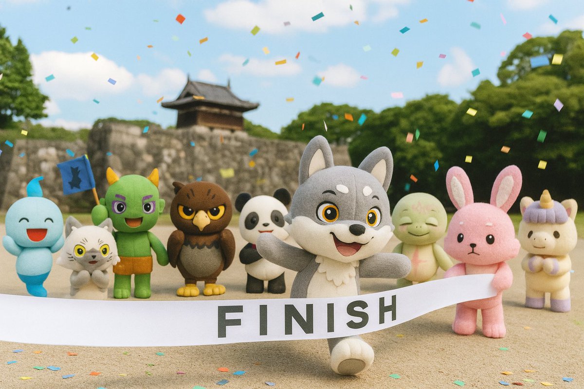 今日のルナは、ゴールの見守り隊🐰
マカミくん、お疲れさま！

#ルナのスキマバイト見守り隊