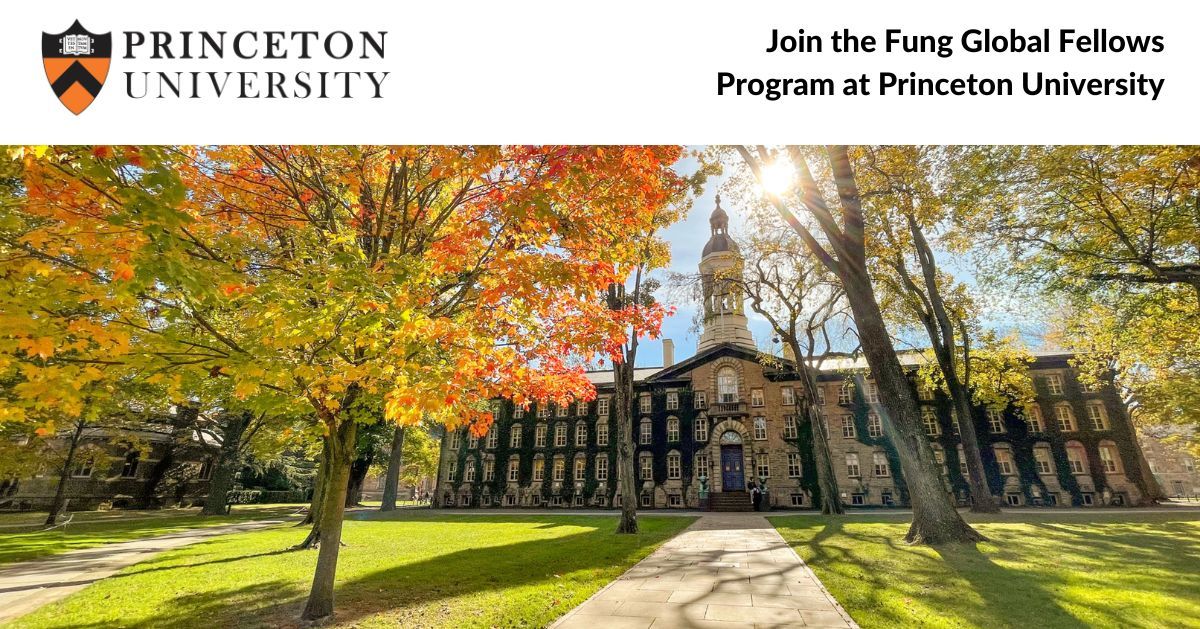 academpositions's tweet image. Princeton University (@Princeton) invites applications from early-career #scholars worldwide for the 2026–27 Fung Global Fellows Program at PIIRS. Spend 10 months at Princeton, advancing #research and dialogue on “Politics of the Archive.” Apply by Nov 17! buff.ly/SVvXvop
