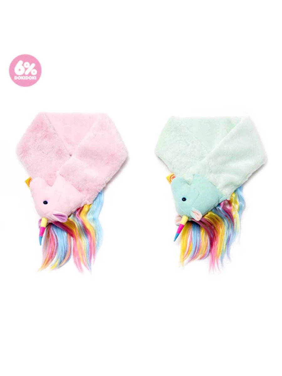 🦄 New Generation Unicorn Scarf 🦄
The perfect item to look kawaii next autumn and winter! 💖🦄 The unicorn scarf come in two colours, pink 🩷 and mint 💚

Available at Harajuku store and online, we ship worldwide!!!

shop.6dokidoki.com/collections/wh…