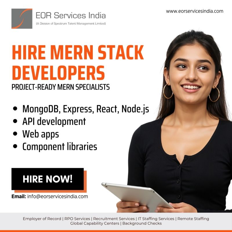 eorserviceindia's tweet image. Hire project-ready MERN specialists through #EORServicesIndia with end-to-end support for onboarding, payroll, and compliance—no internal setup delays, just skilled #FullStackDeveloper ready to deliver. eorservicesindia.com

#RemoteDevelopers #HireDevelopers #EmployerOfRecord