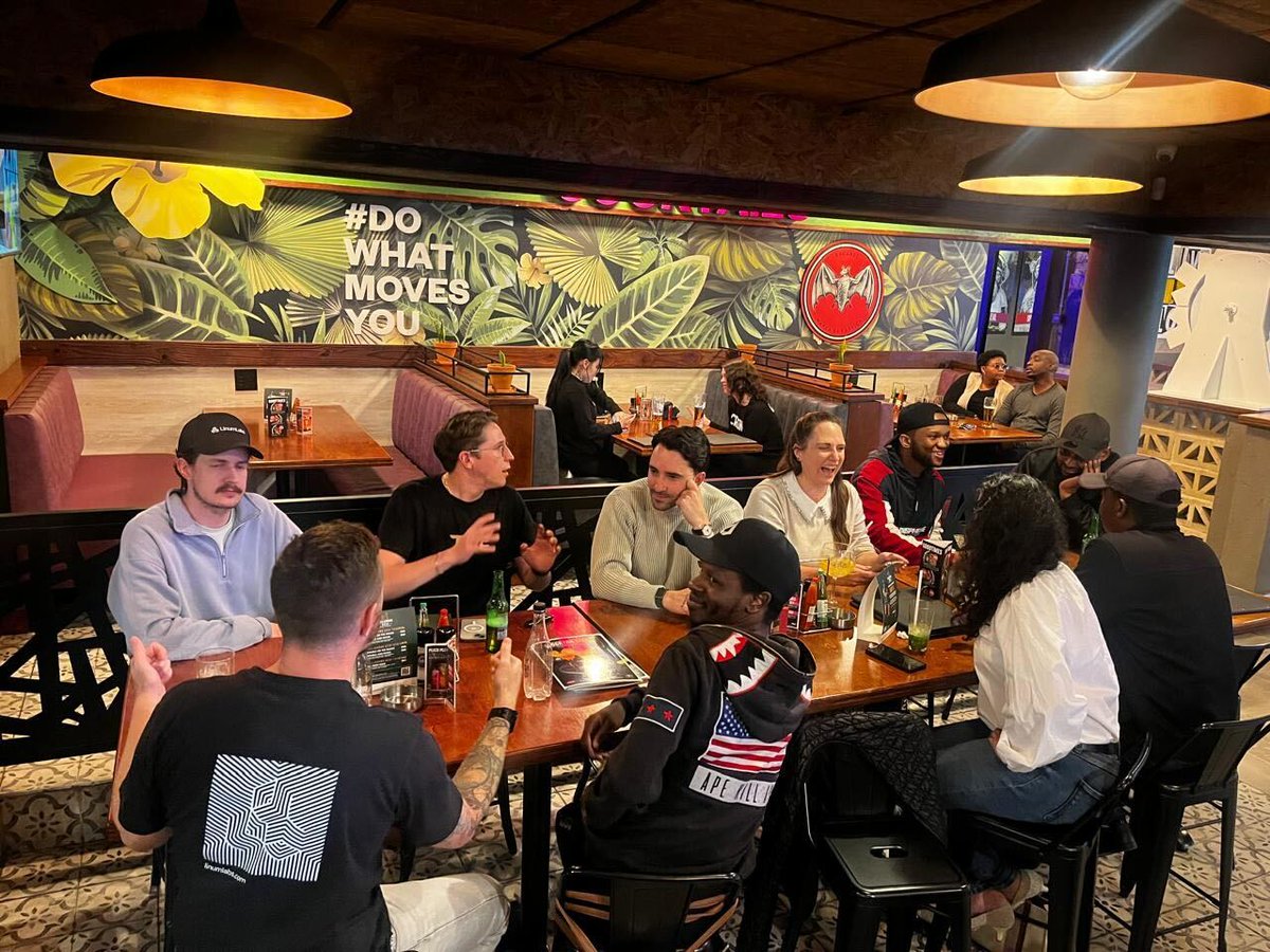 LinumLabs's tweet image. JHB web3 community 🔥
Still buzzing from last night’s #BlockchainAndBeers in Jo’burg 🍻
Shoutout to everyone who pulled through. Karabo, Kenneth & @d3nz3lSE (@africasblock), Priyanka (@BitMobileTech), @Angeliki_BTC, @ellihandro (@solana), Brandon (TD Market Exchange + the new…