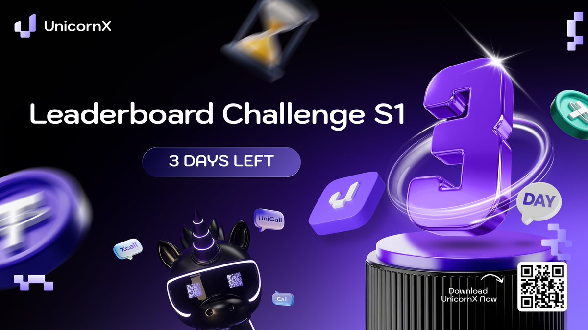 T-3 Days until UnicornX Leaderboard Challenge Season One ends!

The final rush is on! 🦄