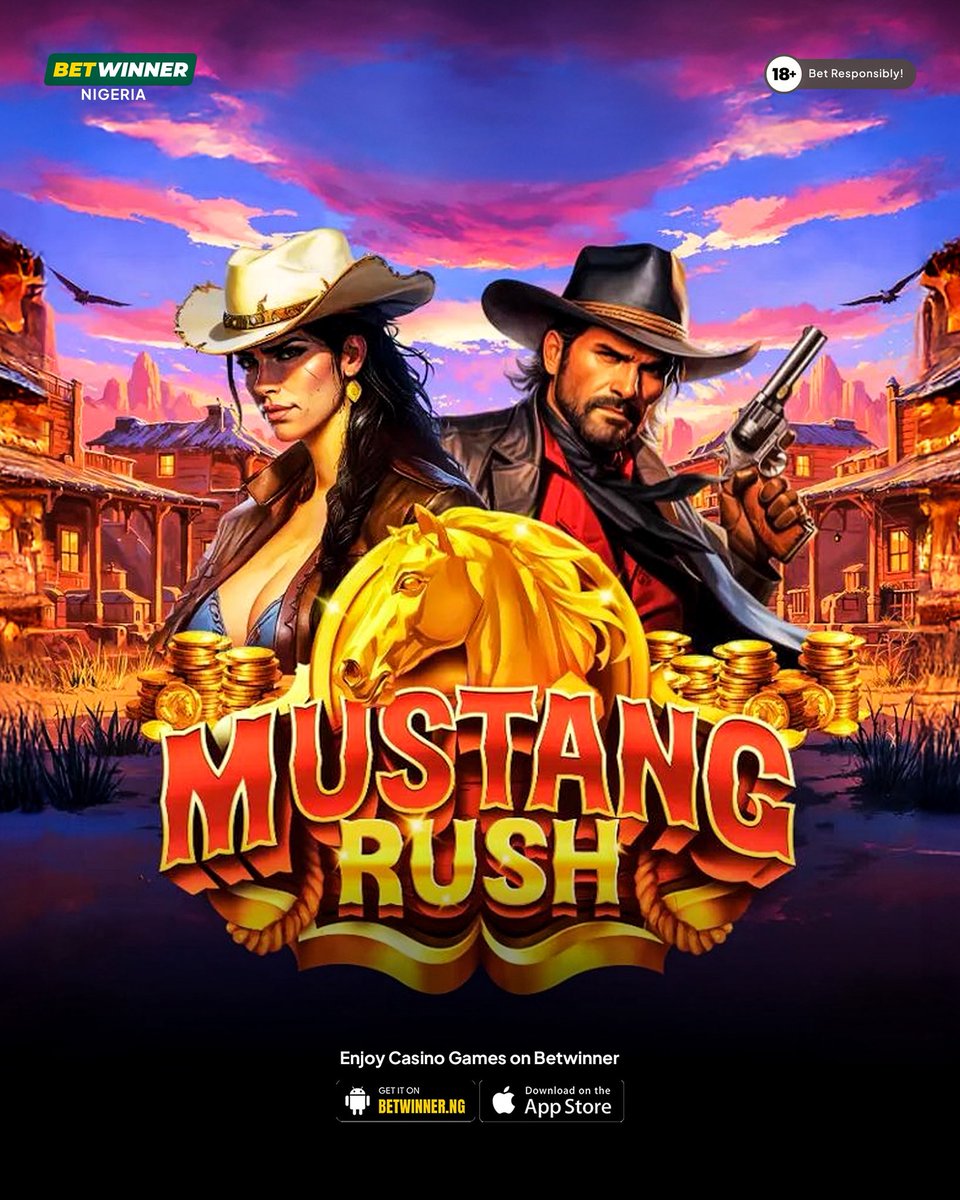 BetwinnerNg's tweet photo. 🐎💨 Feel the thrill of the Mustang Rush!
Spin, race, and chase your wins anytime, anywhere. 
Available now on Betwinner Casino...download on the Apple Store or Google Play Store today! 🎰🔥 https://t.co/d4c0MX1Dj9