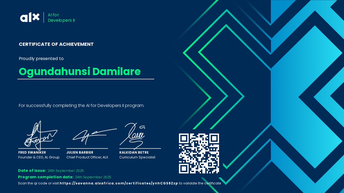thedahunsidavid's tweet image. 📌 Day 25 to date of #ALX_AIDEV by @alx_africa 

I built fintrac, a local-first, privacy-friendly finance tracker that works well across devices.

I’m super thankful to @julienbarbier42 and @kalibetre  for this AI for Developers II course. Thank you so much.

GitHub link below.