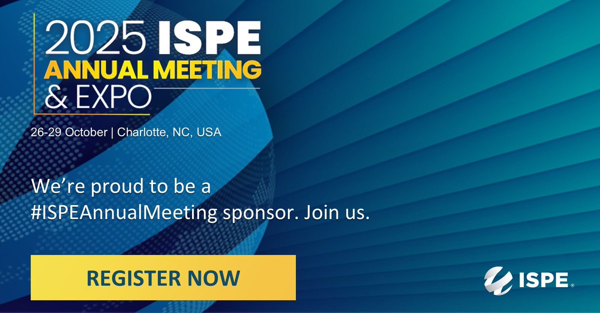 DycemCC's tweet image. We’re excited to share that Dycem is a proud sponsor of the 2025 ISPE Annual Meeting & Expo, taking place October 26-29 in Charlotte, NC (and virtually)! 🌟
#ISPE2025 #PharmaManufacturing #ContaminationControl #CleanroomTech