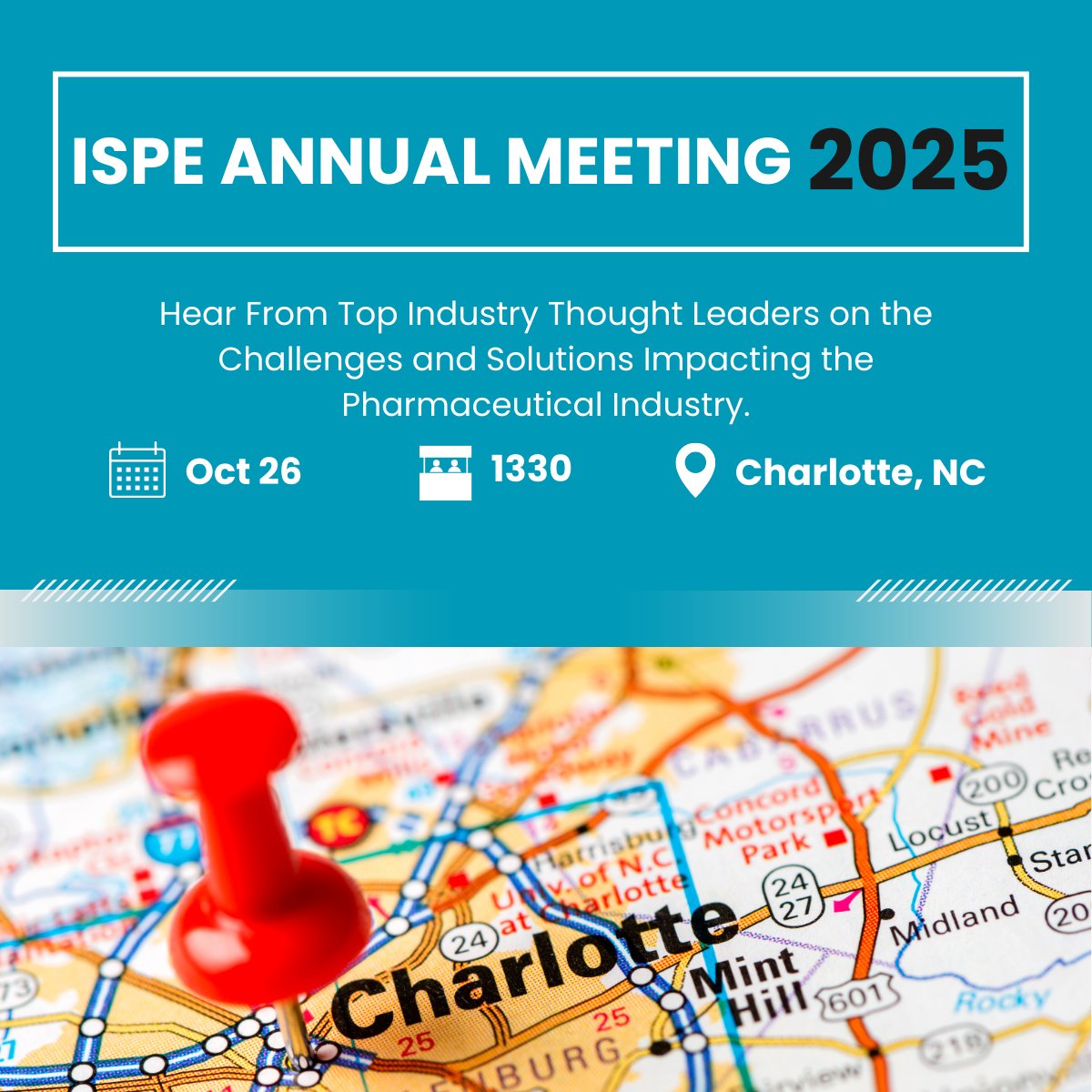 DycemCC's tweet image. We’re excited to share that Dycem is a proud sponsor of the 2025 ISPE Annual Meeting & Expo, taking place October 26-29 in Charlotte, NC (and virtually)! 🌟
#ISPE2025 #PharmaManufacturing #ContaminationControl #CleanroomTech