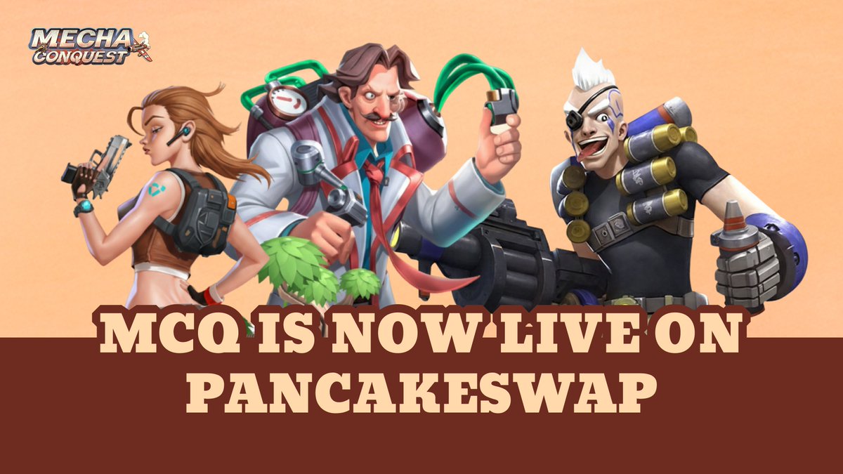 Mechaconquest's tweet image. 🥞 It’s official!
⚔️ MCQ is NOW LIVE on PancakeSwap!
The conquest has just begun - liquidity is flowing and the battlefield is open. 🚀
👉 Dive in now and be part of the action.
bit.ly/4nyqWW0

#MCQ #PancakeSwap #MechaConquest