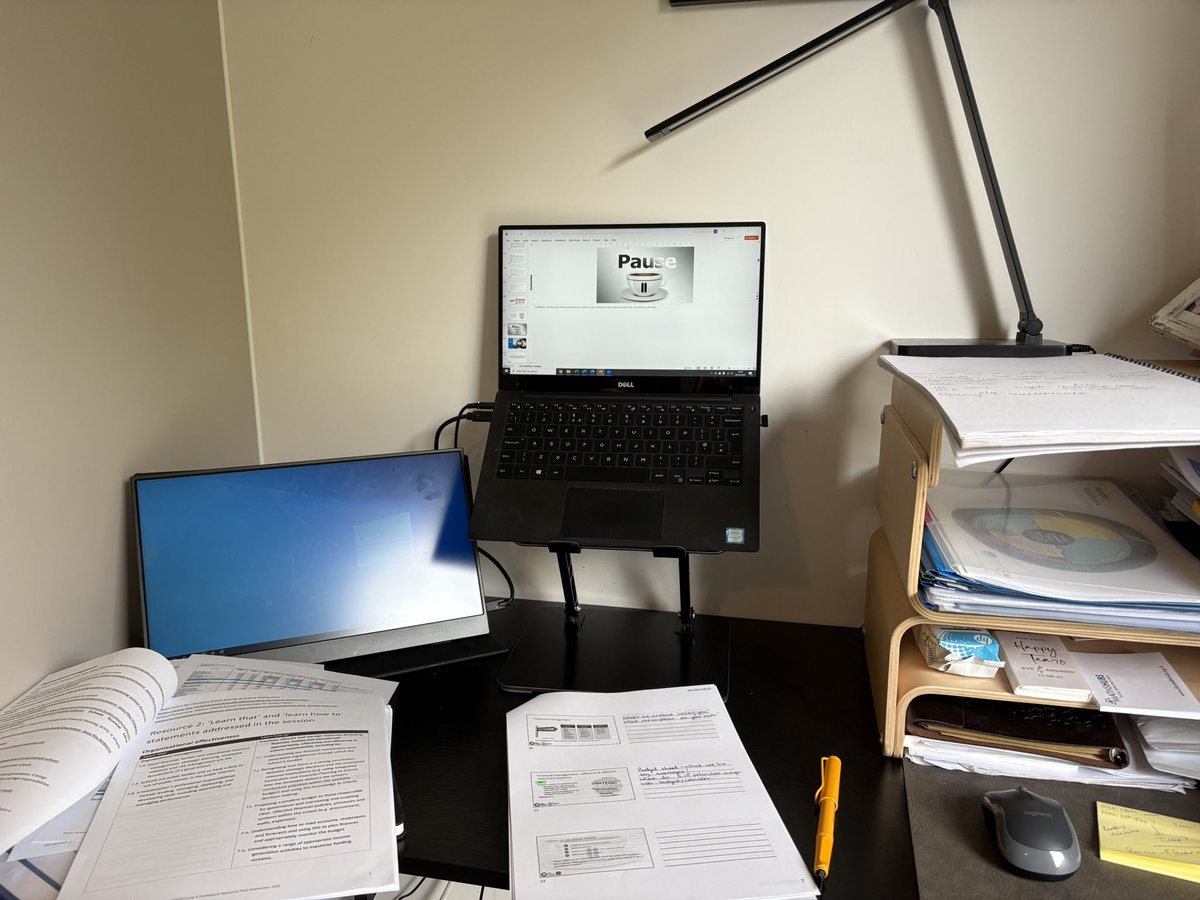 Prepping to deliver NPQH with my upgraded set up… window is open to apply for NPQs…only 1 application window, don’t miss out! <a href="/TSHBerkshire/">Teaching School Hub (TSH) Berkshire</a>