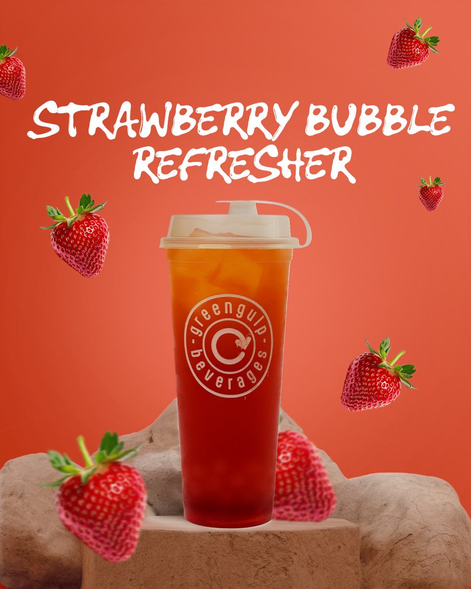 GreenGulp's tweet image. Sip into something refreshing! Our Strawberry Bubble Refresher is the perfect way to cool down.

#StrawberryBubbleRefresher #StrawberryDrink #FruityDrinks #Refreshing #SummerDrinks #greengulpbeverages #greengulp