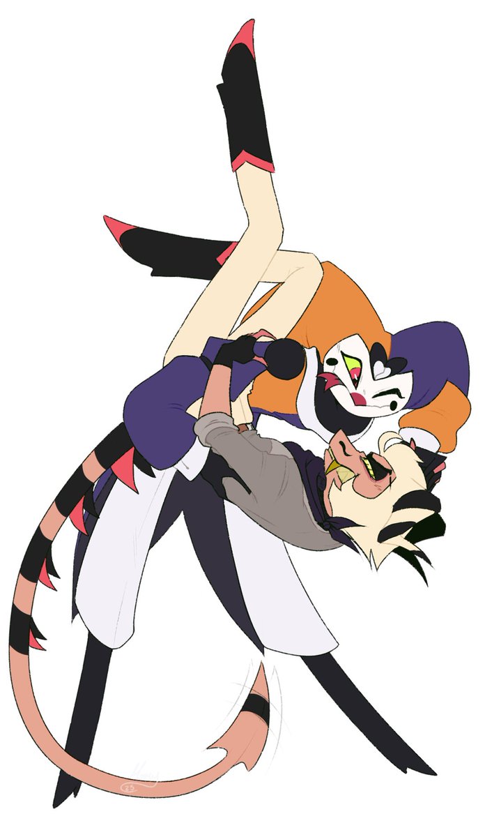 _insomniauser_'s tweet image. Dance Striker!

#rodeoclown #Fizzarolli #Striker #HelluvaBoss #fanart