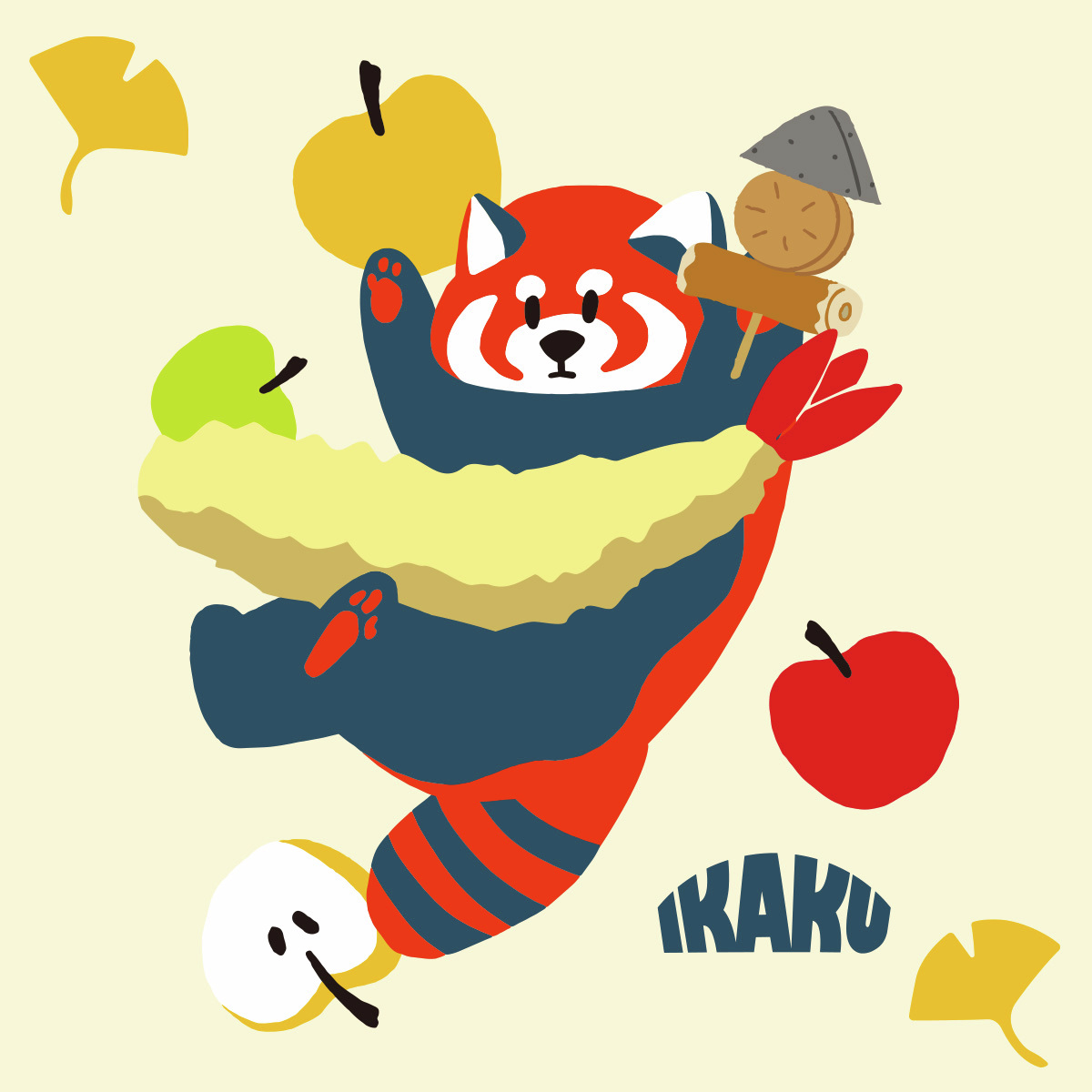 まんぷく気分、はなまるな秋🍂
イカクもほっこり🍎

#イカク #はなまるうどん