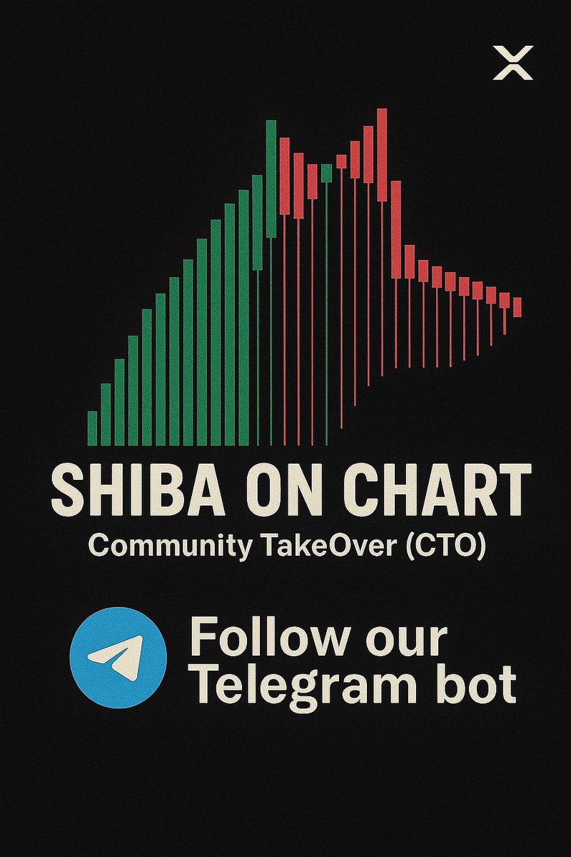 shibachartcto's tweet photo. 🐕 Shiba on Chart isn’t just a meme — it’s proof the market writes its own story 📈
From a dev-abandoned token to a Community TakeOver (CTO), we’re building forward.
Next stop: 🤖 Telegram BOT utilities.
The takeover has just begun.
#ShibaOnChart #CandleArt #CTOtakeover https://t.co/O0LgI8FDC6