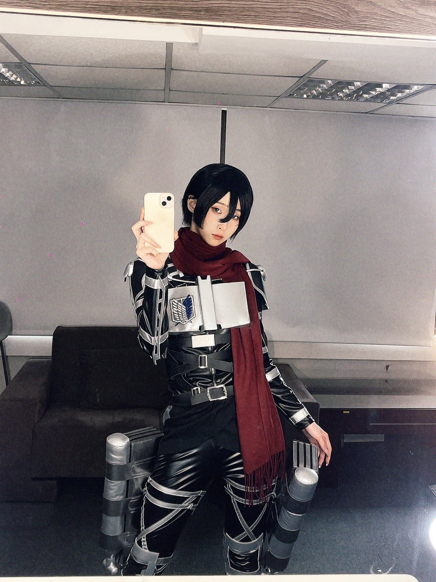 shi_y812's tweet photo. #米卡莎 #mikasa #三笠 
#attackontitan #AOT #進擊の巨人 #anime #アニメ
#cosplay #コスプレ https://t.co/Mj7dNbZPVS