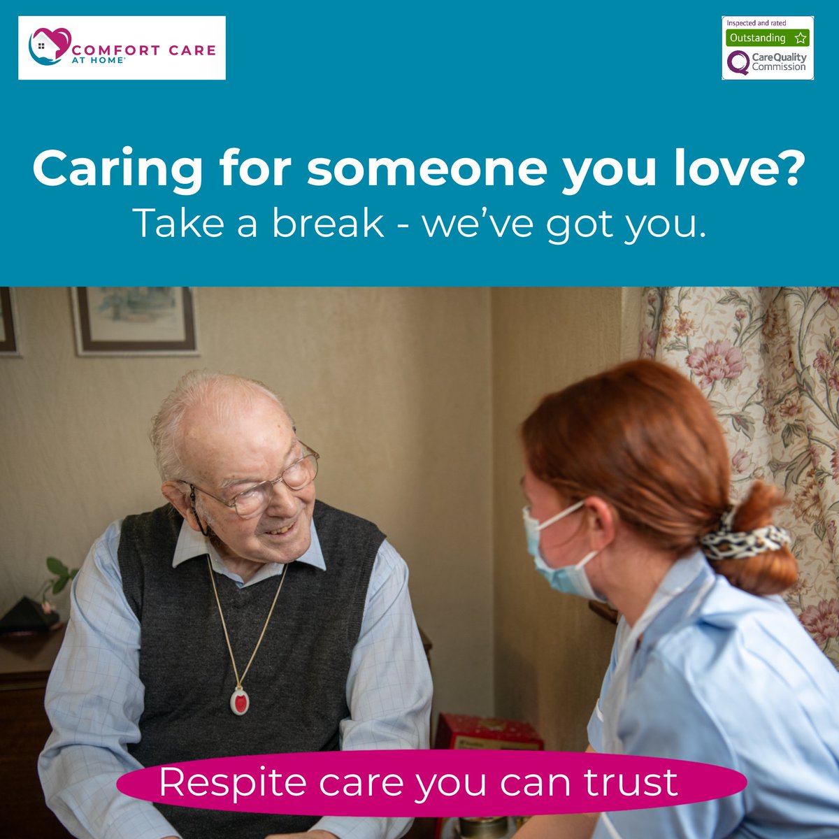 ComfortCareAtHm's tweet photo. 👩‍⚕️ Our respite care services can include:
 ✔️ Personal care
 ✔️ Companionship
 ✔️ Medication support
 ✔️ Meal prep
 ✔️ Mobility assistance
 ✔️ And more – all tailored to your loved one’s routine

📞 0208 610 9778
 📧 info@comfortcareathome.co.uk
 🌐 https://t.co/W17umcIH8b https://t.co/iJC3a7VknF