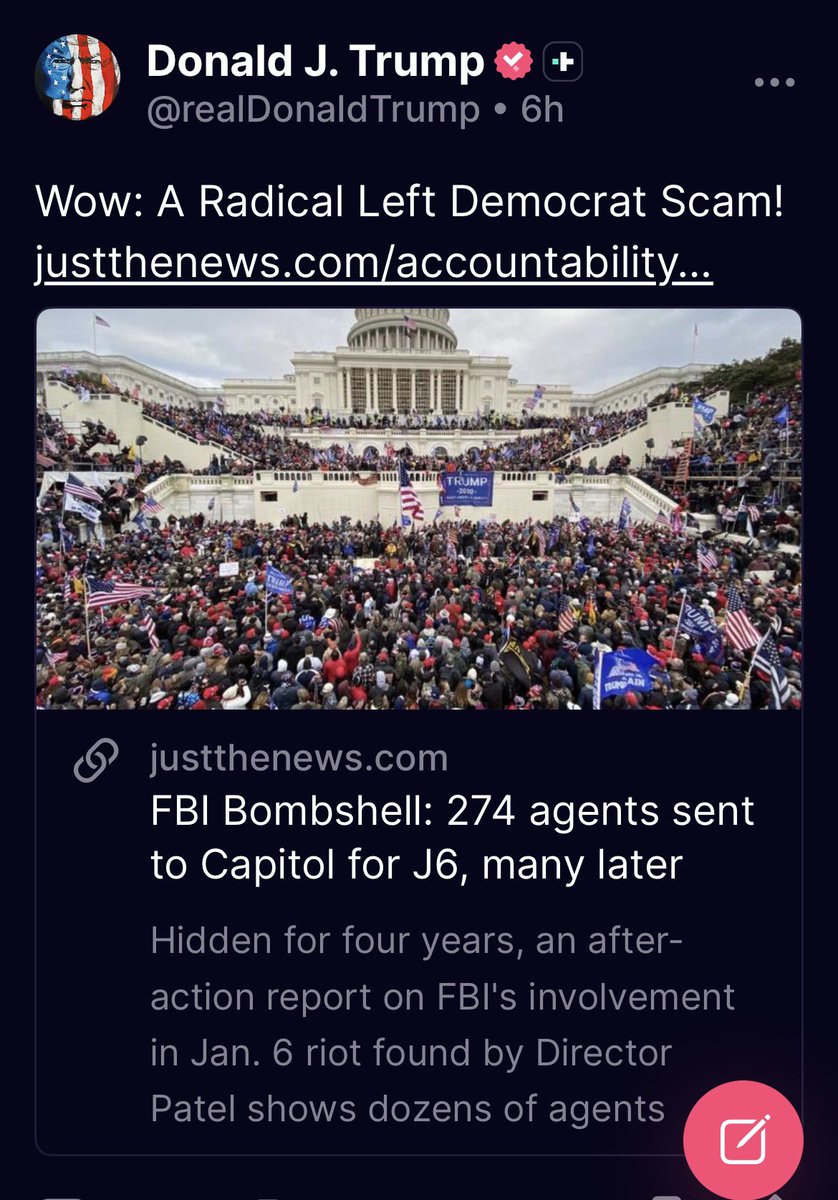 274 FBI agents and it’s hard to learn how many antifa disguised as MAGA that did most of the uprising