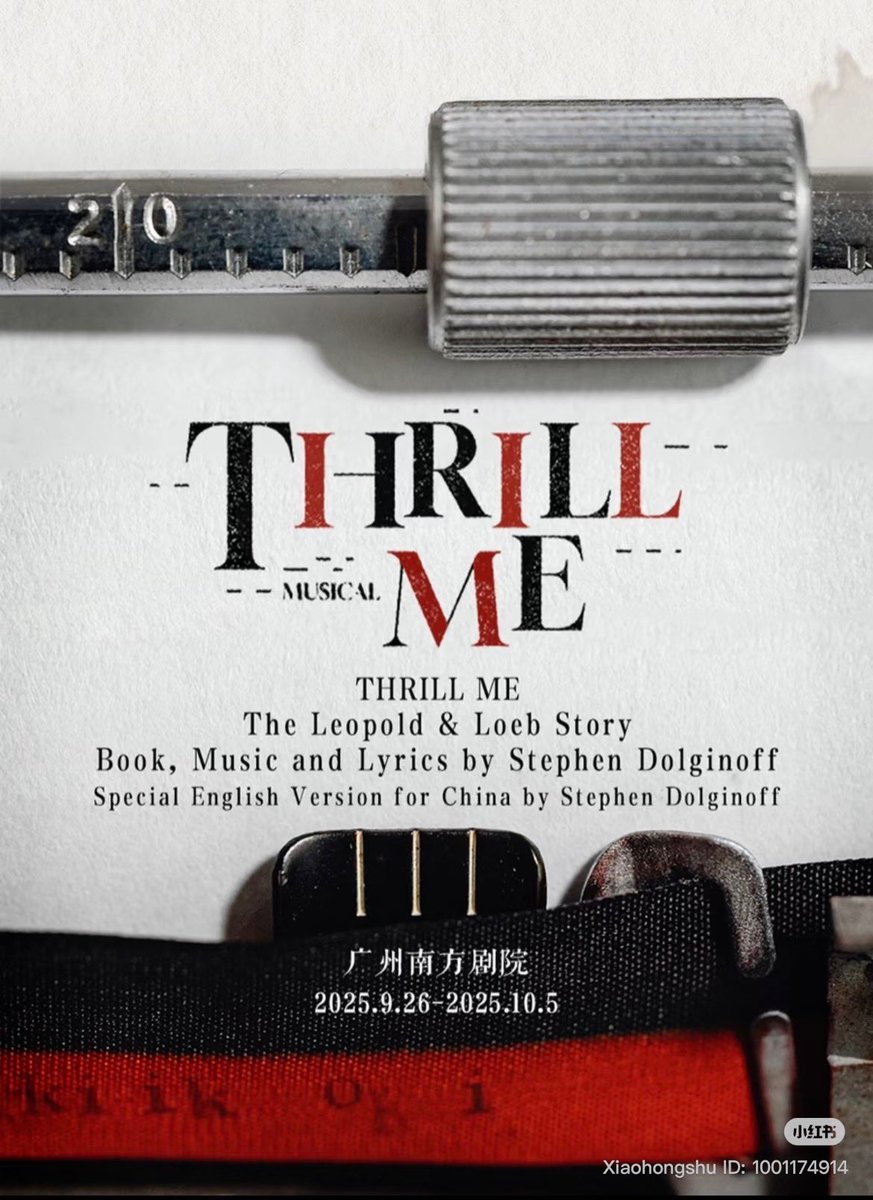 THRILL ME opens tonight in Guangzhou, China!!!   @concordshows @concordukshows <a href="/BwayLicensing/">Broadway Licensing Global</a> #thrillmethemusical <a href="/heavenmania_/">해븐마니아</a> <a href="/thrillmejp/">ミュージカル『スリル・ミー』日本版公式</a> #スリルミー #쓰릴미 #危险游戏
