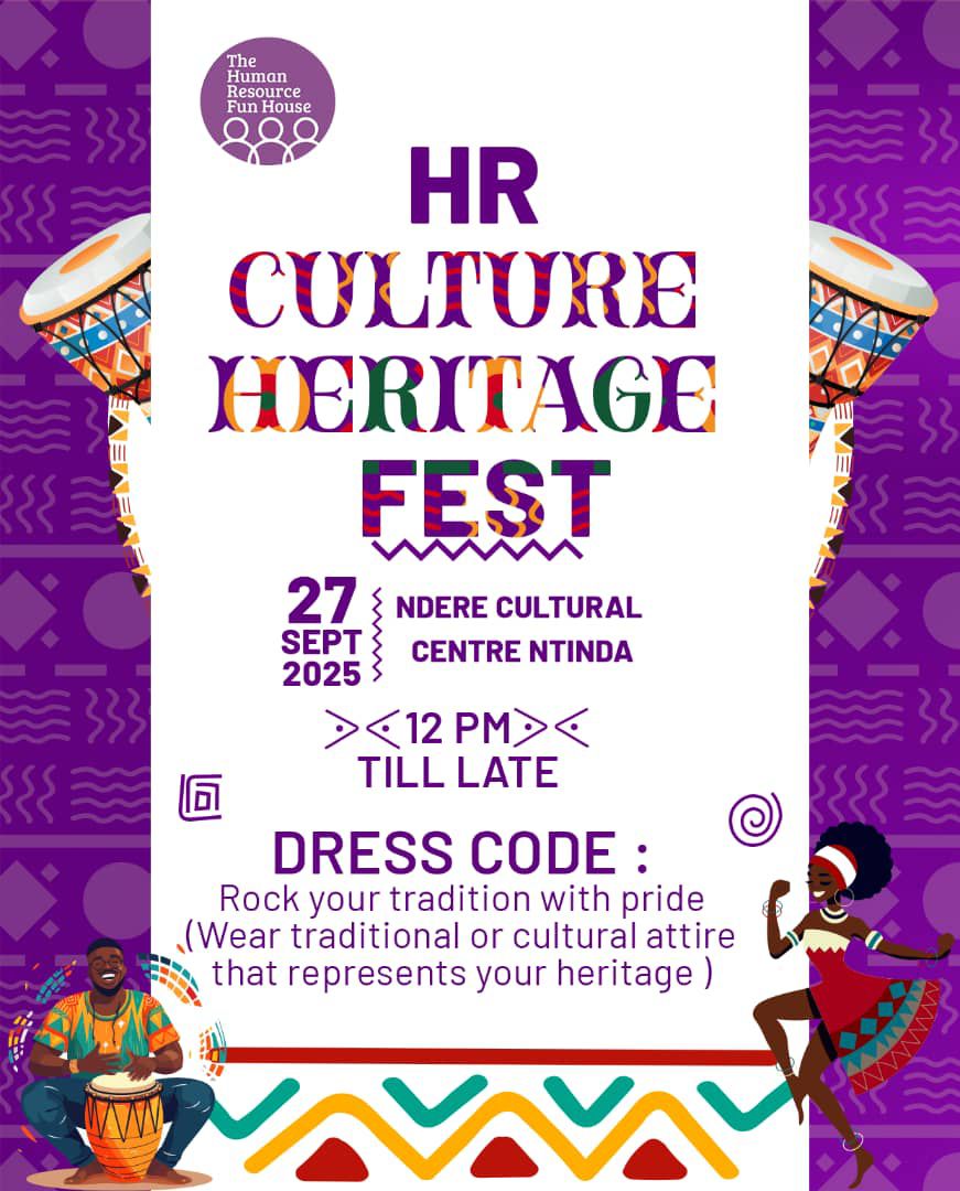 Excited to share that this Saturday we gather at Ndere Cultural Centre for the HR Culture &amp; Heritage Fest 🎉
A day dedicated to celebrating our roots, traditions, and values that shape us as individuals and as a professional community. Culture and heritage remind us our roots.