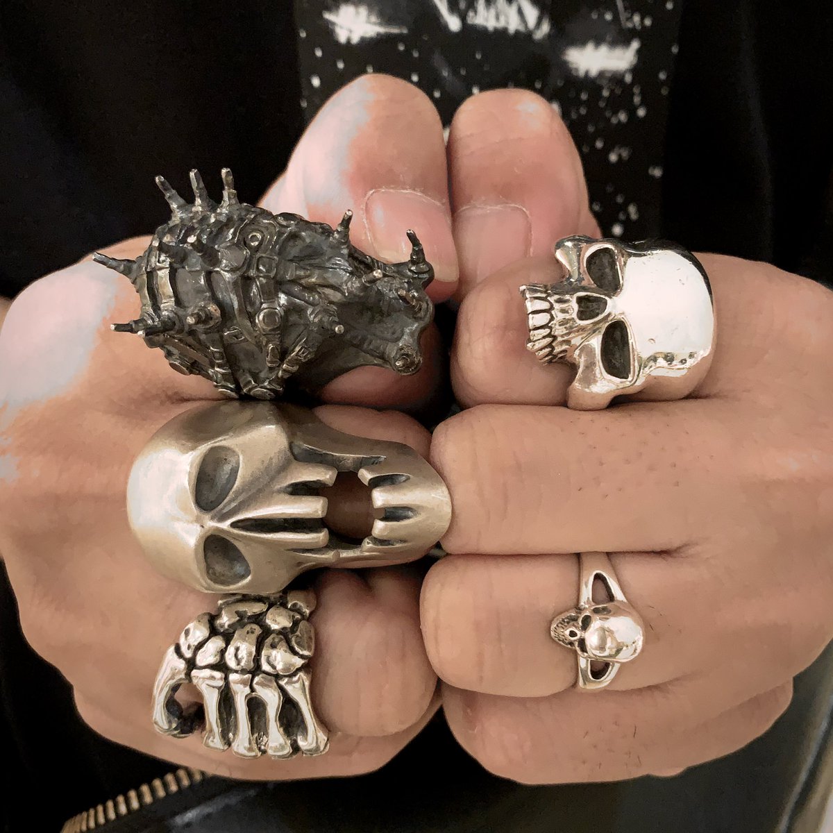 x japan hide愛用 crazy pig カッタウェイスカルリング x japan hide愛用 crazy pig カッタウェイスカルリング x japan