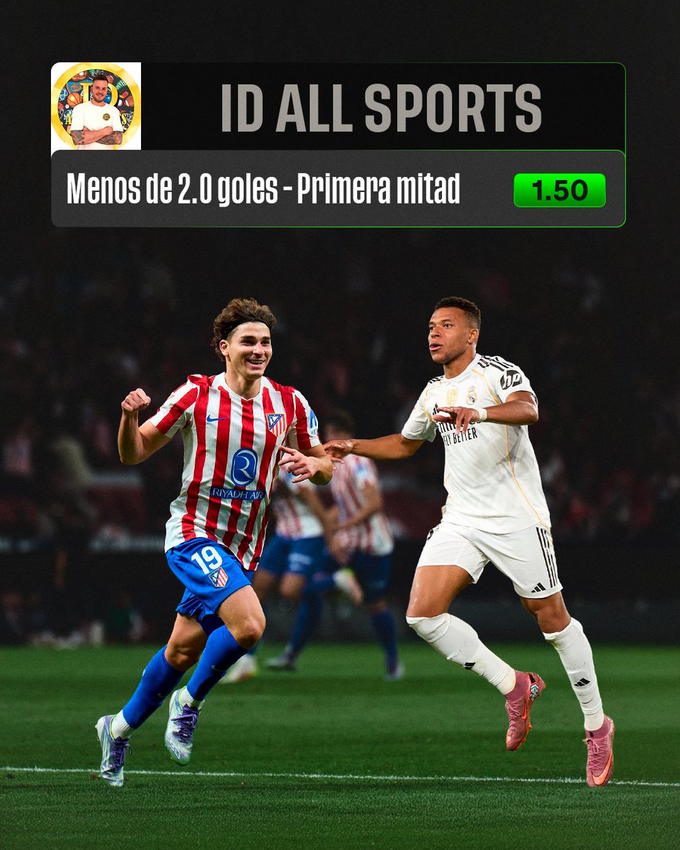 Gainblers's tweet image. 🔥 ¡MADRID ESTÁ QUE ARDE!

⚔️ El primer derby de la temporada llega al Metropolitano con mucha tensión y necesidades para ambos equipos: el Atleti quiere reencontrarse y el Real Madrid mantener el liderato.

🎯 Este es el pronóstico de @idallsports para el partidazo

✏️ ¿Cuál es…