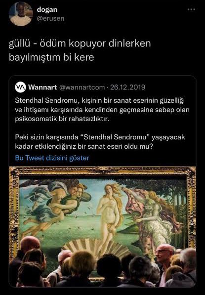 İyi ki geçtin bu dünyadan Güllü. 🥀