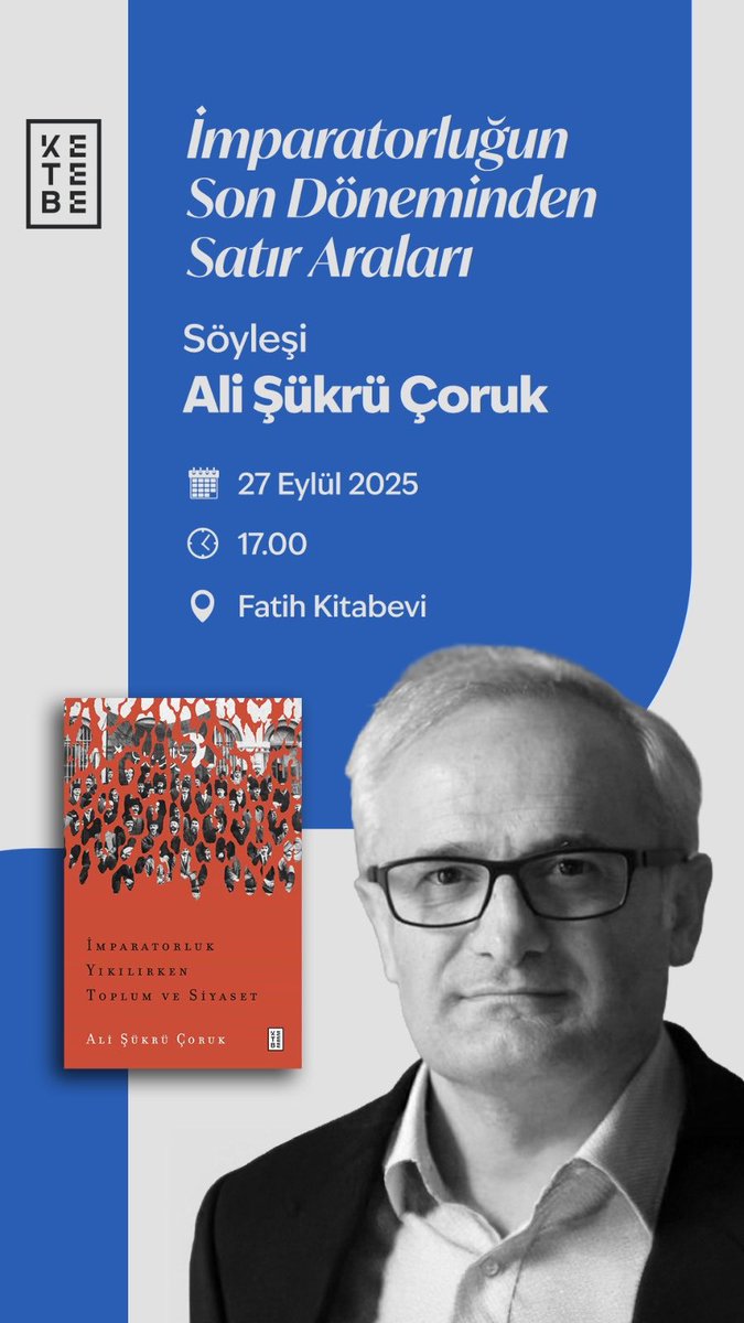 Yarın Üsküdar’da son çıkan kitabımız üzerine konuşacağız.

Bekliyoruz.📚