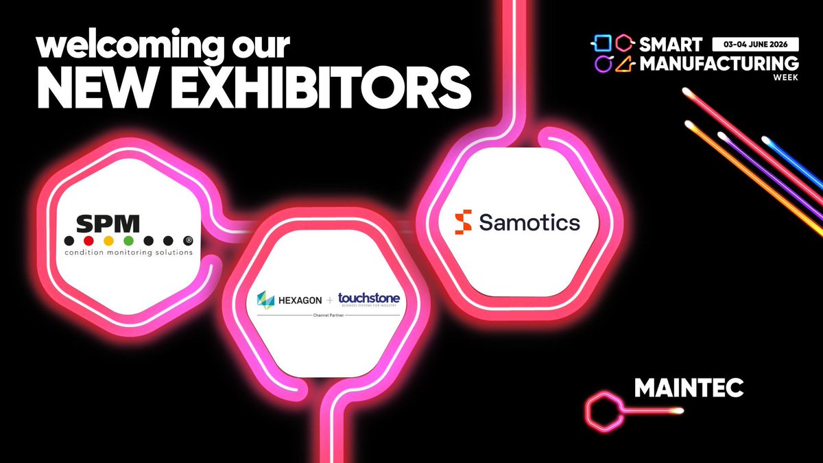 SmartMWeek's tweet image. Maintec 2025 just got even bigger! 🚀

Joining the exhibitor line-up are three specialists across the industry:
🔍 SPM Instrument UK Limited
💡 Touchstone
⚡ Samotics Ltd

See them in action at Maintec, part of #SMW26, on 3-4 June 2026 at the NEC Birmingham.

#MAIN26 #SMW26