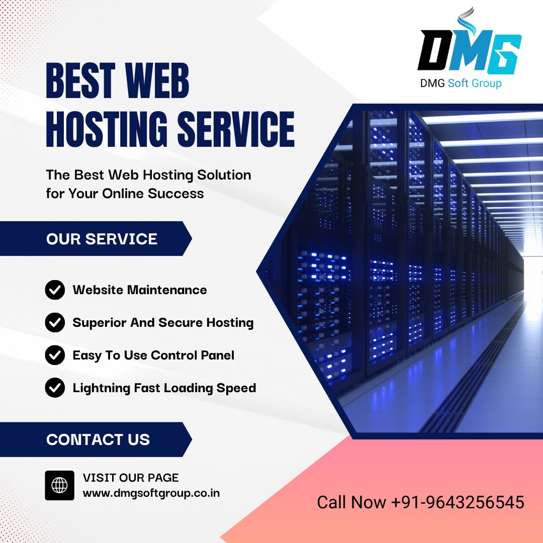 DMGSoftGroup's tweet image. 🚀✨ Looking for reliable and lightning-fast web hosting services?

At DMG Soft Group, we provide secure, affordable, and scalable hosting solutions to keep your website running 24/7 without interruptions. 🌐🔒

#WebHosting #BestWebHosting #DMGSoftGroup #SecureHosting