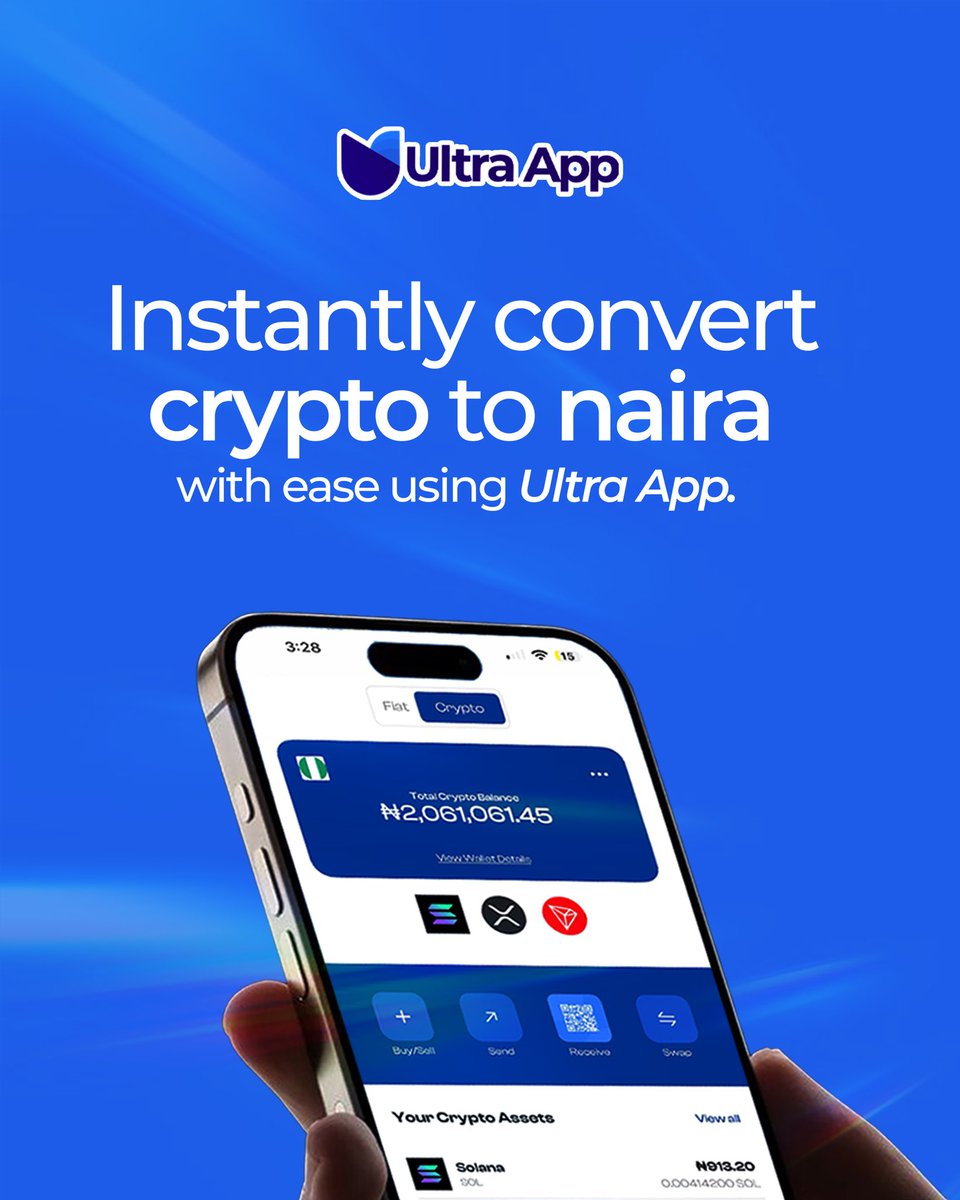 getultraapp's tweet image. 🚨 Stop Risky P2P Trades! 🚨
Why gamble with shady vendors and scam money?
Trade safely, instantly, and securely with Ultra App your trusted crypto &amp;amp; fiat platform. 💙

#ultraapp #cryptomadeeasy #safetrading #cryptonigeria #nomorescams #p2p #fintech #tradesecurely
