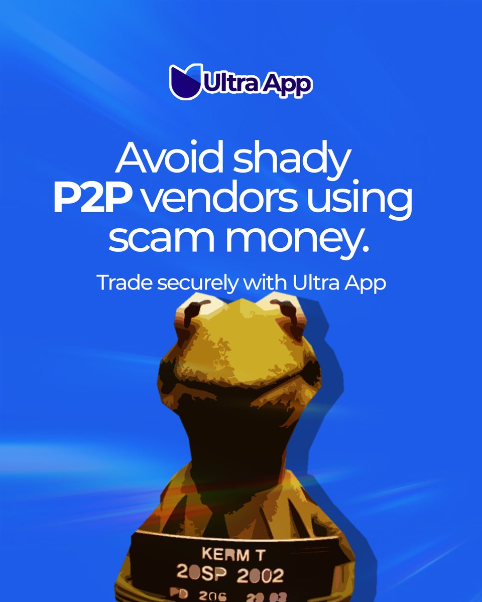 getultraapp's tweet image. 🚨 Stop Risky P2P Trades! 🚨
Why gamble with shady vendors and scam money?
Trade safely, instantly, and securely with Ultra App your trusted crypto &amp;amp; fiat platform. 💙

#ultraapp #cryptomadeeasy #safetrading #cryptonigeria #nomorescams #p2p #fintech #tradesecurely
