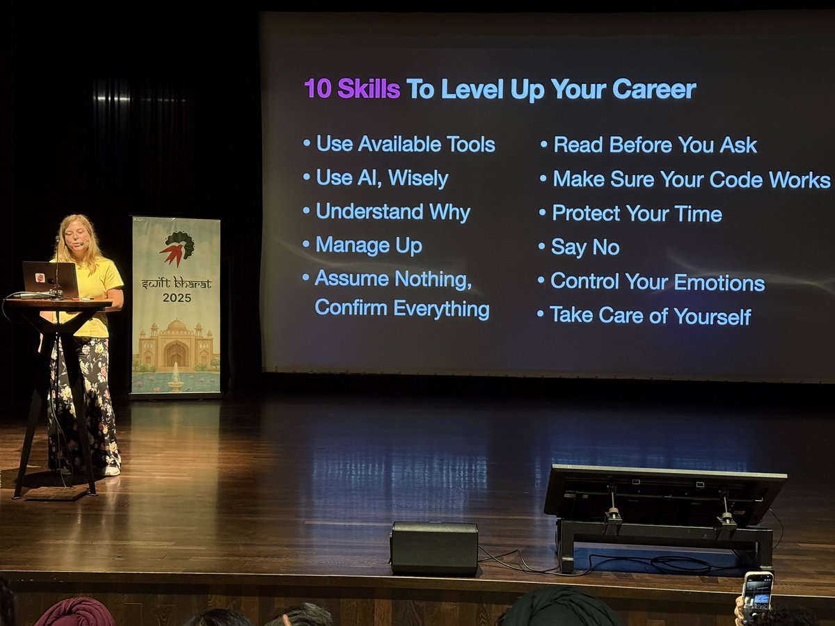 ashishkakkad8's tweet image. Don’t forget to send slides to all Indian Developers @dvrzan 😀 Amazing Talk.
#SwiftBharat @swiftbharat