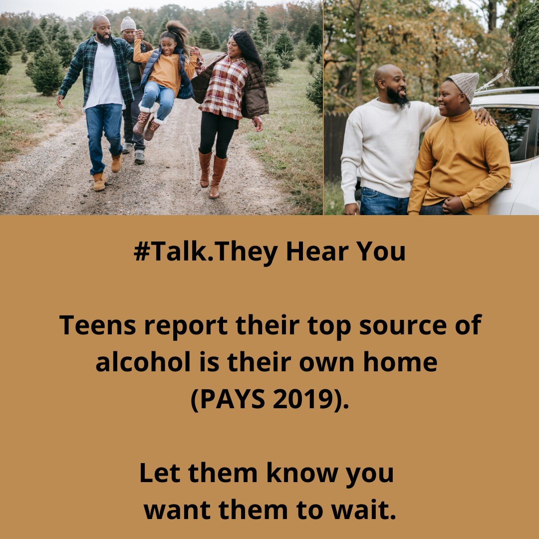 Not only is their home the top source of alcohol, but teens also report that knowing their parents disapprove of their drinking is a big deterrent. Let your children know you want them to wait until they are older to drink alcohol.