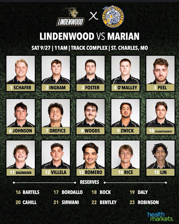 LURugby's tweet photo. Your Lions are ready to defend the den in our first home match of the year π€π
Hereβs the lineup to take on Marian β¬οΈπ₯
Captained by Jack Johnson π¦β¨
#LionsForLife | #BondBuildBattle | #CollegeRugby π https://t.co/CBtmCn4cix