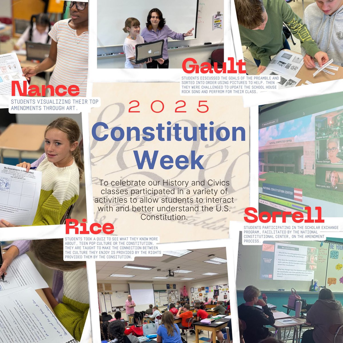 Check out what our Panthers did for Constitution Week.