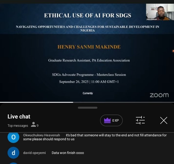 It is a wonderful experience to attend last masterclass of SDGs Advocacy Training.

You can leverage on AI tools as an advocate to create sustainable solutions to societal problems.

#SDGsAPCohort7
#SDGsAdvocateProgramme
#Cohort7Changemakers