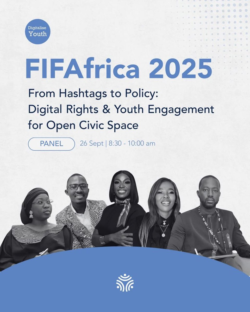 ablogui's tweet image. 🌍 L’#ABLOGUI au #AfIGF2025 / #FIFAfrica2025 : co-animation du panel « Des hashtags à la politique » (#YDCatFIFAfrica) sur droits numériques &amp;amp; jeunesse.
👇👇🏻👇🏼👇🏽👇🏾👇🏿 facebook.com/share/p/19kYmv…
 #YouthDemocracyCohort⚡️Propulsé par la Digital Democracy Initiative @YouthCohort #kibaro