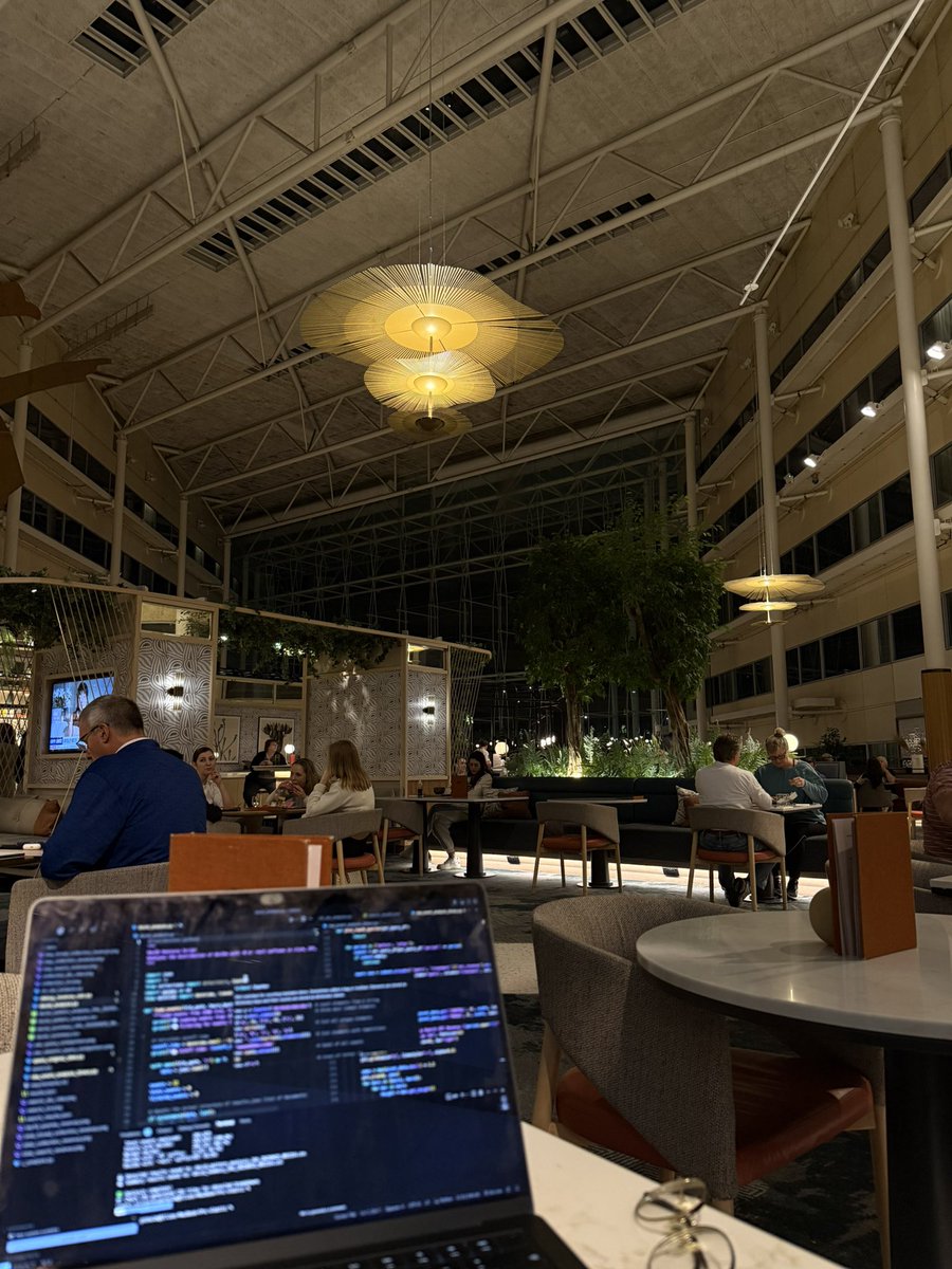 elsleightholm's tweet image. just a woman, her code, and a pretty nice view :)