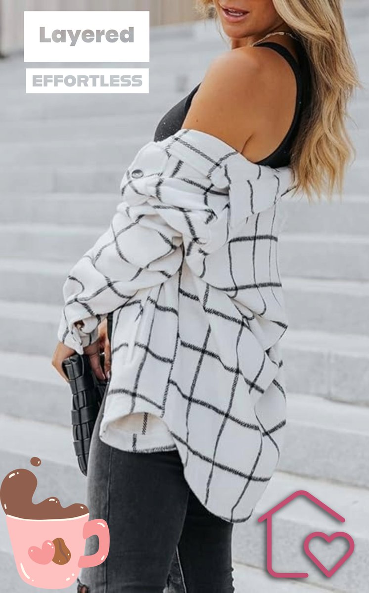 ArtistEvolve1's tweet image. Layer up in style with this cozy plaid shacket designed as the perfect mix of shirt and jacket 🌿

👉 Click Here: amzn.to/4moAVMx

#PlaidShacket #FallFashionStyle #OversizedFlannel #ButtonDownJacket #CasualLayering #CozyAndChic #SeasonalStaple #StreetStyleLooks #Fall