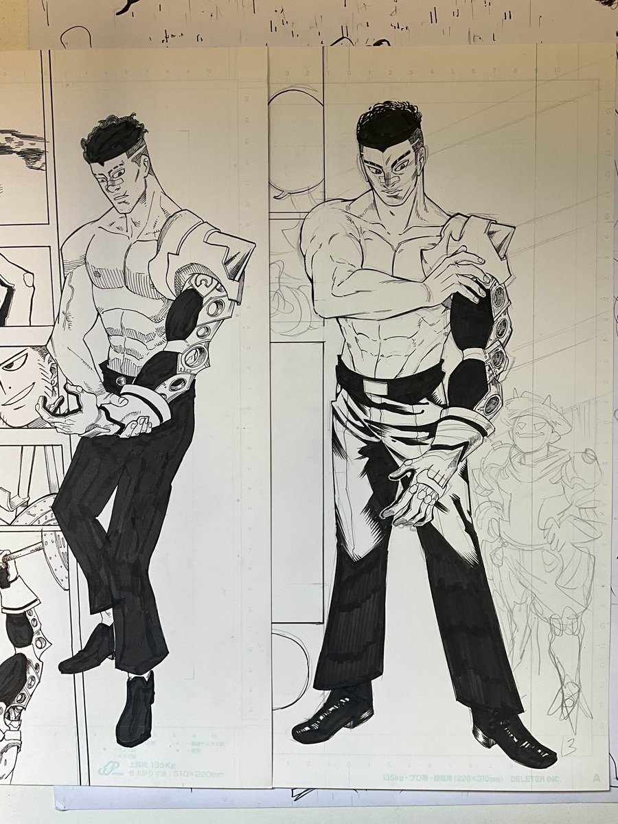 5 ans plus tard, il redessine son manga par folie