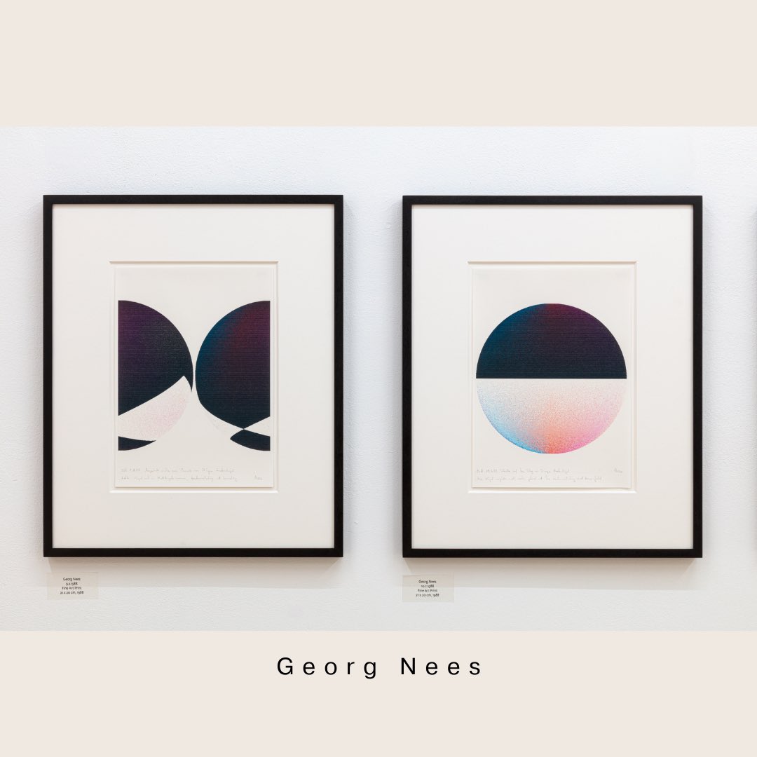 DAMDigitalArt's tweet image. Check out “Frieder Nake + Georg Nees: 1965 The Beginning.” Our last show at these premises! Visit DAM Projects, Horstweg 35, Berlin. Open Wed–Fri 3–6 PM, Sat 12–4 PM. Book any time: office@dam.org. Photos by Ea Bertrams. Can’t wait to see you!#DAMProjects