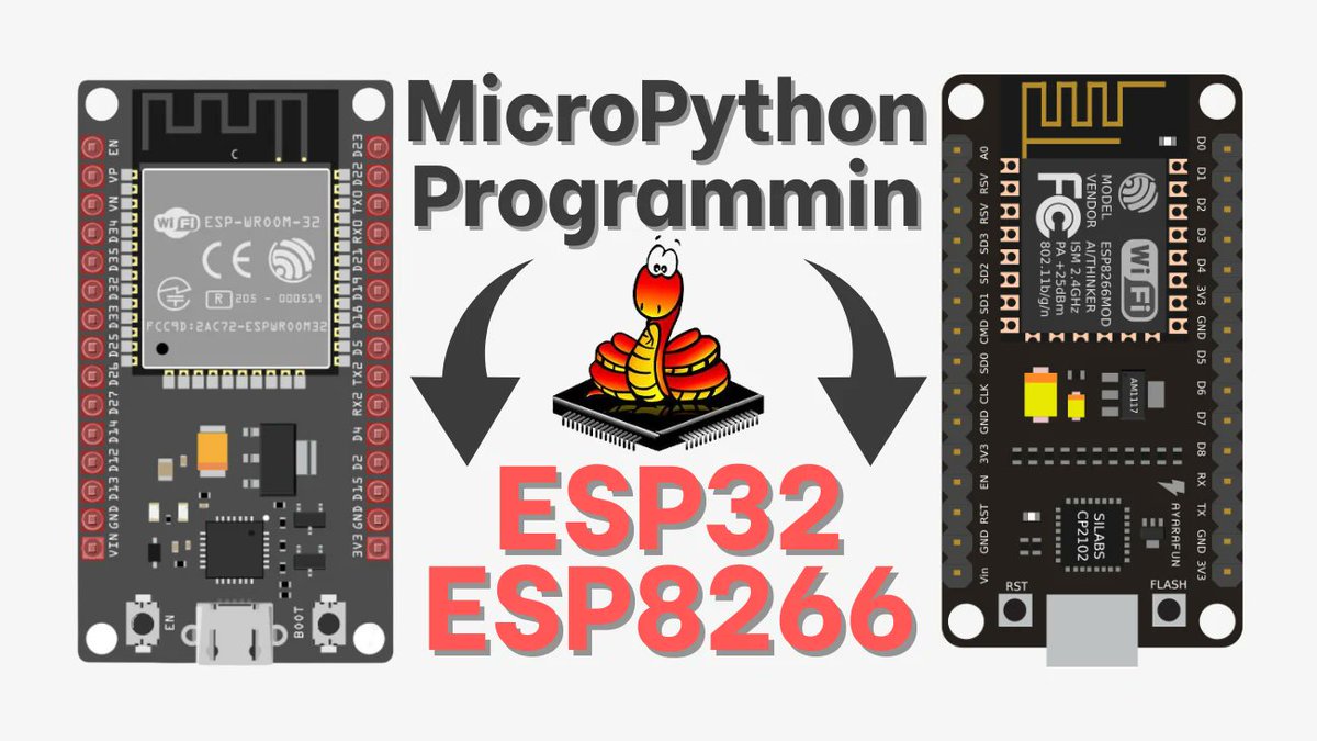 ebokify's tweet image. MicroPython Programming with ESP32 and ESP8266
ebokify.com/micropython-pr…
🔥 Top 6 ESP32 eBooks for $20
ebokify.com/top-6-esp32-eb…
#ESP32 #ESP32S3 #ESP32C6 #ESP32CAM #ESP32Display #ESP32Project #ESP32Tutorial #Espressif #Arduino #IoT #Microcontroller #EmbeddedSystems