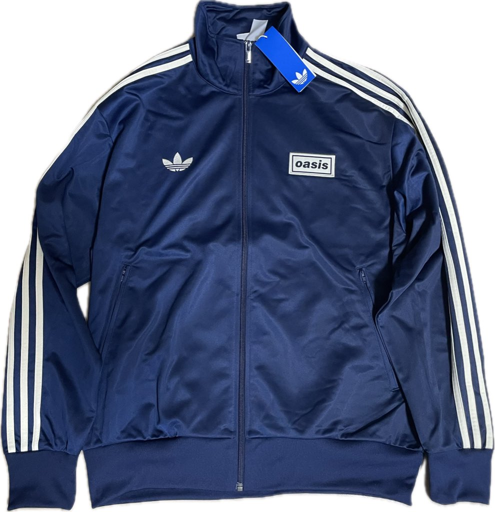 oasis adidas トラックジャケット M ネイビー oasis adidas トラックジャケット M ネイビー - メルカリ