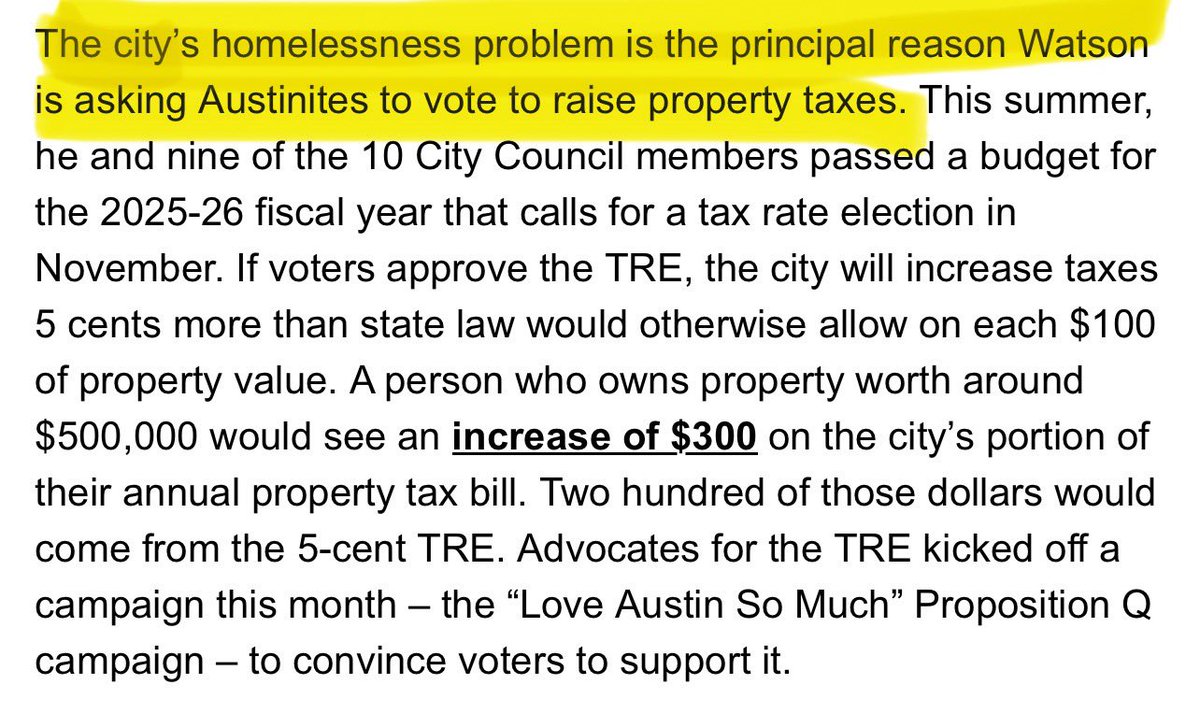 LoewyLawFirm's tweet image. The main reason the City Council wants to raise taxes via Prop Q is bc they want more money for the Homeless Industrial Complex. 

Mayor @KirkPWatson is openly saying this. 

This is after they have spent over $500,000,000 since 2020 on homeless issues. 

Insanity. 

#txlege