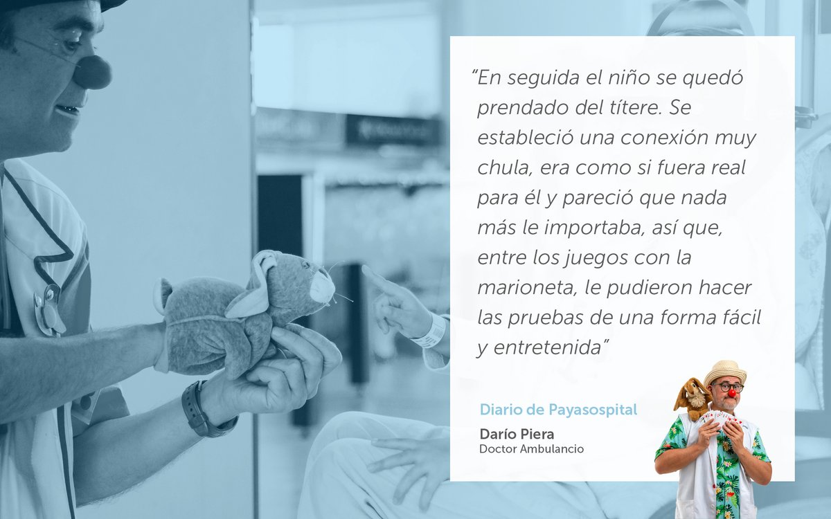 En el hospital <a href="/GVAclinic/">Hospital Clínic de València</a> ocurrió un "momento mágico" con un niño que no dejaba hacerse unas pruebas. Nos lo cuenta Darío Piera (Dr. Ambulancio) en el #Diario de Payasospital: payasospital.org/diario/