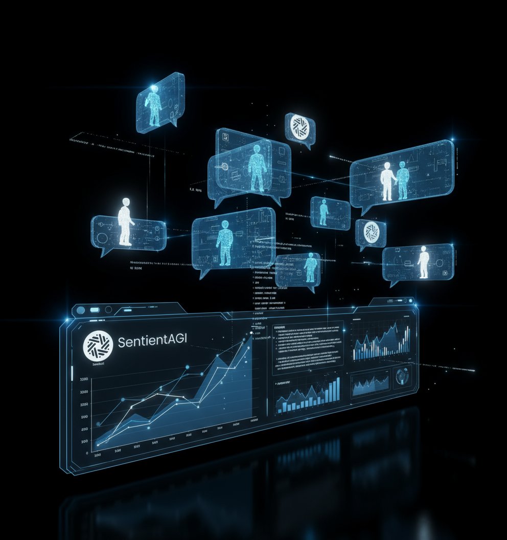 gSenti CT 

the future isn’t closed-source, it’s Sentient. 

<a href="/SentientAGI/">Sentient</a> is building the Open AGI Economy:

▫️powered by OML models
▫️governed by DAOs
▫️driven by creators, builders &amp; data providers

every artifact, every update, every improvement → owned by the community.

The