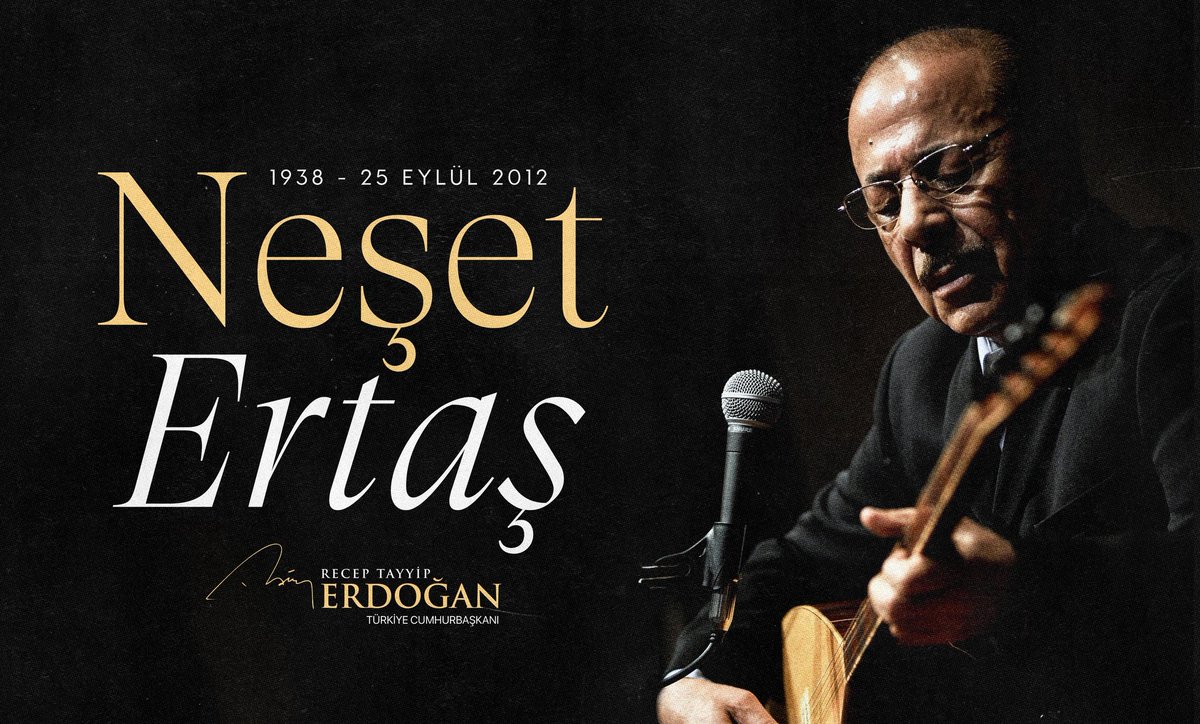 Yüreğimizde müstesna bir yere sahip olan Türk halk ozanı, gönül mimarı Neşet Ertaş ustayı ebedî âleme irtihalinin 13’üncü yılında rahmetle, hasretle yâd ediyorum, 
Allah rahmet eylesin.