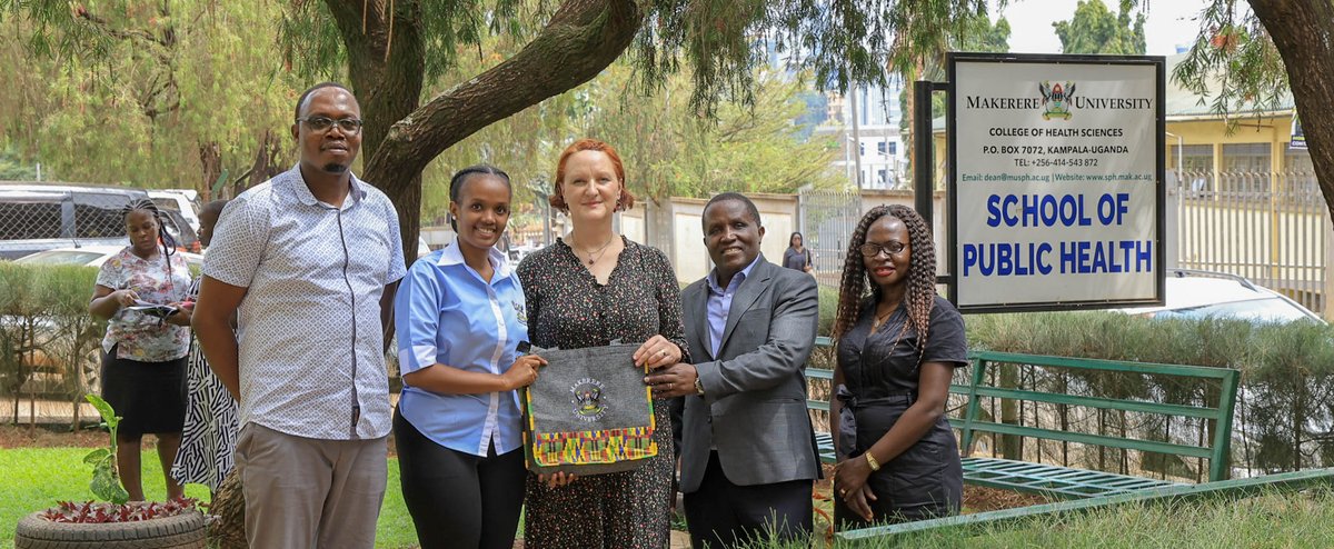 MakSPH's tweet photo. @Makerere University School of Public Health was this week delighted to host Dr. Isabelle Uny, Senior Research Fellow and Deputy Associate Dean for Internationalisation (Research) at the Institute for Social Marketing and Health, Faculty of Health Sciences and Sport, University of Stirling (UK). 

During her visit, Dr. Uny delivered a stimulating public lecture titled “Introduction to Policy Analysis and Writing Policy Briefs”, chaired by Prof. @NazMTumwesigye, an Alcohol Epidemiology and Medical Statistics Subject Matter Expert at Makerere University. Together with the Dean, Prof. @RhodaWanyenze, Dr. Uny and Prof. Tumwesigye explored opportunities for strengthening partnerships between the two institutions.

At present, Prof. Tumwesigye and Dr. Uny are leading research initiatives on the politics of evidence use in alcohol policy in Africa, an area where both institutions are steadily building strong expertise. This visit underscored a shared commitment to expand this collaboration into a deeper, long-term research partnership aimed at delivering greater impact for policy and practice in Uganda and across the region.