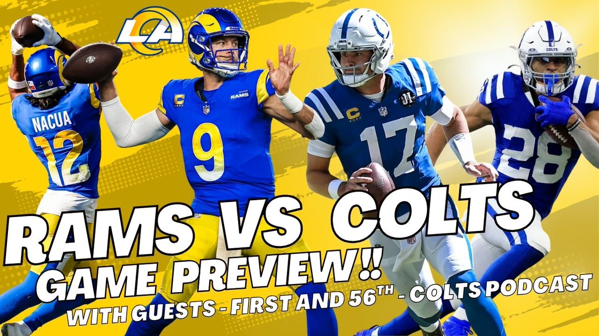 EastCoastRams's tweet image. We preview the week 4 matchup against the 3-0 Indianapolis #Colts vs the #Rams looking to fight back from the devastating week 3 loss.  

Can the Rams defense hold a highly efficient Colts offense led by Daniel Jones and Jonathan Taylor?  

 We couldn&apos;t do this alone, so we…