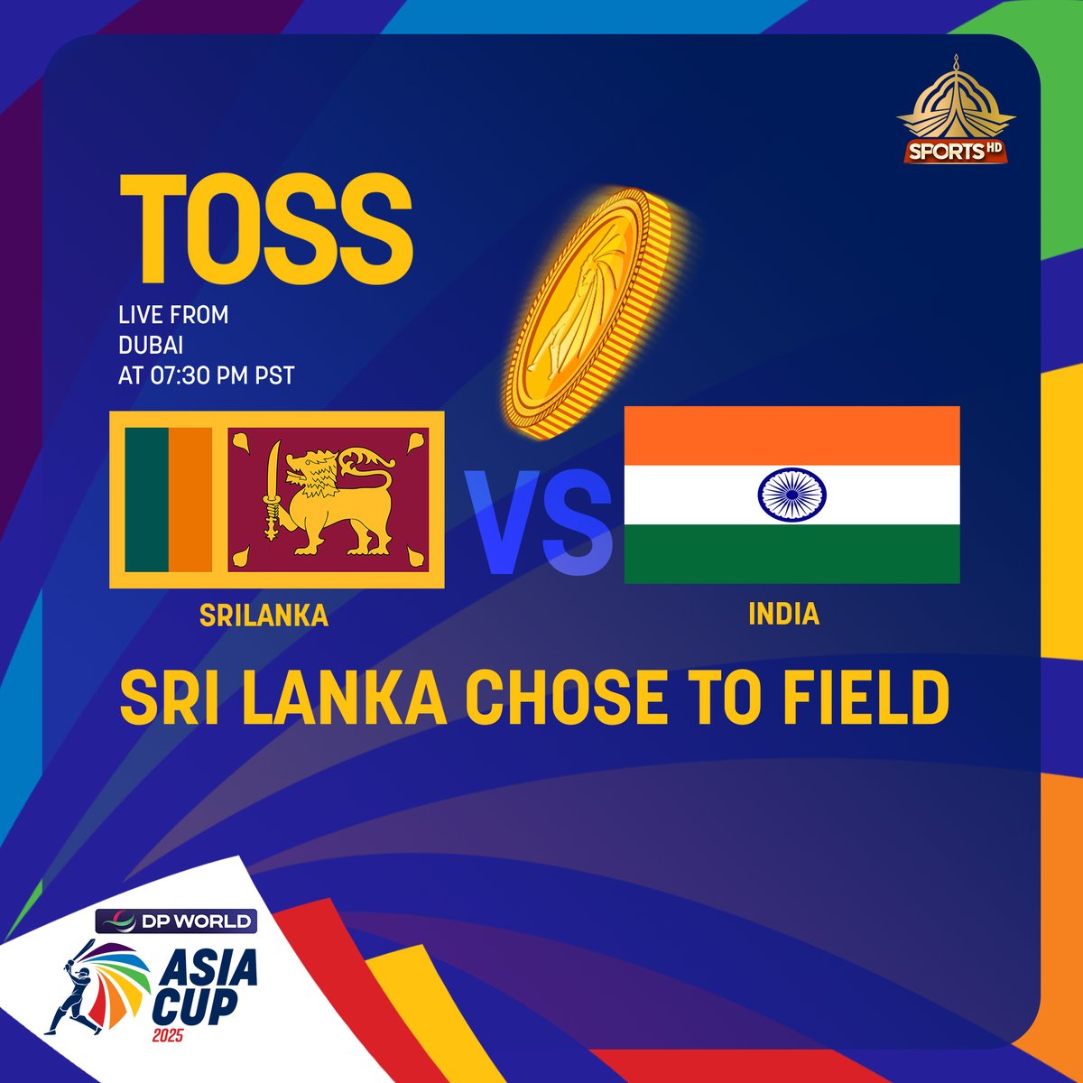 PTVSp0rts's tweet photo. India vs Sri Lanka 🔥
Sri Lanka won the toss and chose to field. Game on at
7:30 PM! 🇮🇳🇱🇰
#SLvIND #AsiaCup2025 #SuperFours #PTVSports https://t.co/olHUdVlLZT